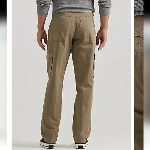 Wrangler Mens Relaxed Cargo Pants Size 34x30 Barley - Picture 2 of 11